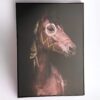 Horse with Feather and Foil Canvas